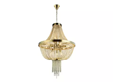 Подвесная люстра лиссоне (lumien hall) прозрачный 90 см.