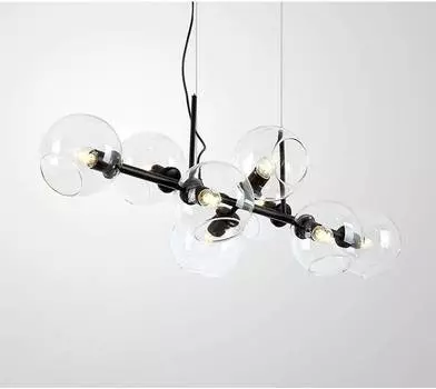 Подвесная люстра long (moderli) черный 110 см.