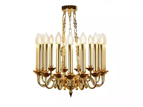 Подвесная люстра louvre (ilamp) золотой 48 см.