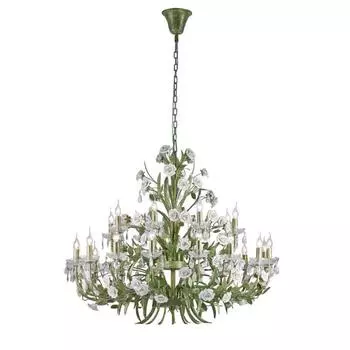 Подвесная люстра lucia tucci fiori di rose 1770.24 (lucia tucci) зеленый 1000 см.
