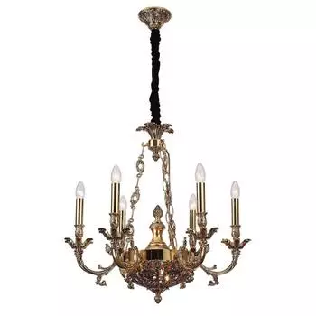 Подвесная люстра lucia tucci firenze 1781.6.2 antique gold (lucia tucci) золотой 650 см.