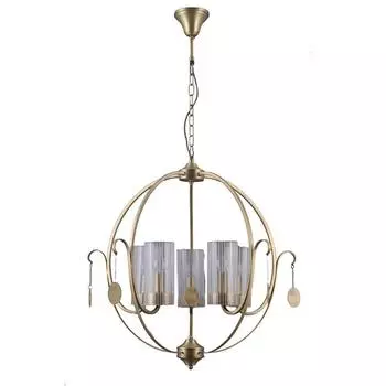 Подвесная люстра lumien hall илис 3303/5h-ab-sngd-cl (lumien hall) бронзовый 620 см.