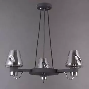 Подвесная люстра lumien hall кеннет 33071.01.80.03 (lumien hall) серый 590 см.