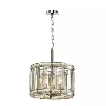 Подвесная люстра lumien hall лациале lh3045/3p-nk (lumien hall) серебристый 220 см.