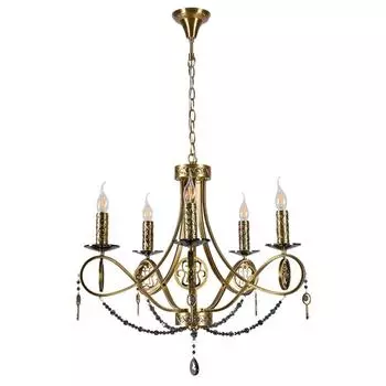 Подвесная люстра lumien hall орабель 2036/5h-abp-sy (lumien hall) бронзовый 340 см.