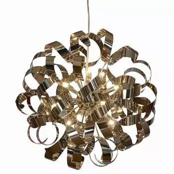 Подвесная люстра lussole briosco grlsa-5903-12 (lussole) серебристый 1600 см.