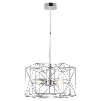 Подвесная люстра lussole grlsp-9929 (lussole) серебристый 200 см.