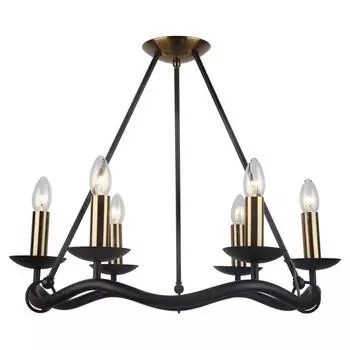 Подвесная люстра lussole lgo lsp-0212 (lussole) коричневый 600x500 см.