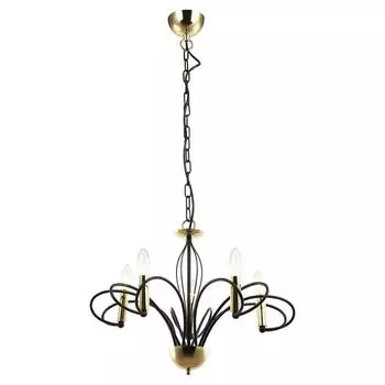 Подвесная люстра lussole lgo powell lsp-8194 (lussole) черный 1100 см.