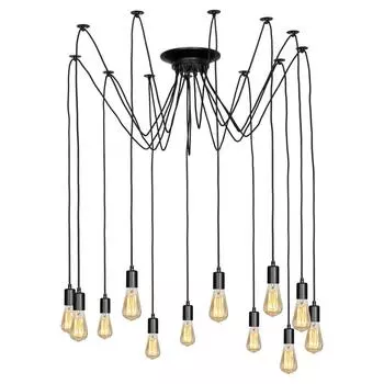 Подвесная люстра lussole lgo shirley grlsp-8174 (lussole) черный 500 см.