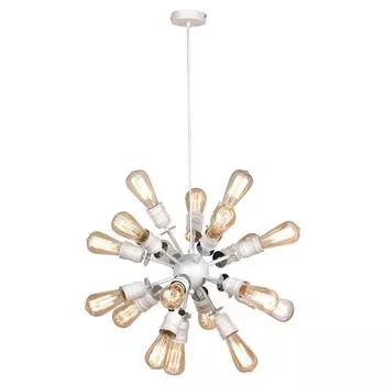 Подвесная люстра lussole loft elmira lsp-8205 (italline) белый 520 см.