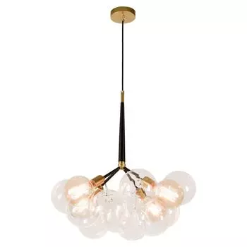 Подвесная люстра lussole loft lsp-8171 (lussole) золотой 700 см.