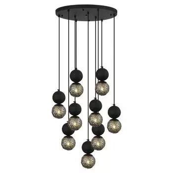 Подвесная люстра lussole loft lsp-8506 (italline) серый 700 см.