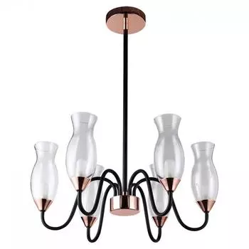 Подвесная люстра lussole loft manitoba grlsp-8291 (italline) золотой 240 см.