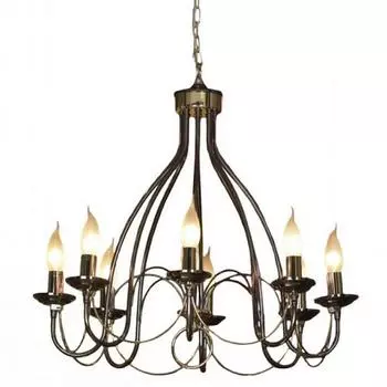 Подвесная люстра lussole todi lsa-4613-08 (lussole) серебристый 1200 см.