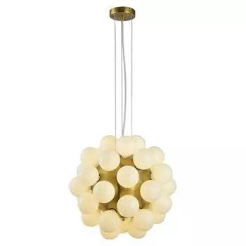 Подвесная люстра lussole topgrade haines lsp-8404 (lussole) золотой 550 см.