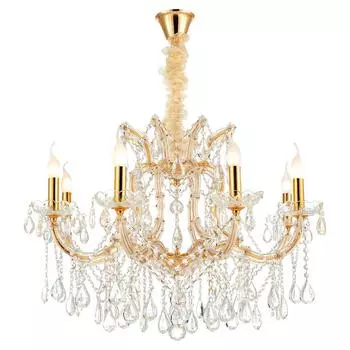 Подвесная люстра lussole yuma grlsp-8134 (lussole) золотой 600 см.