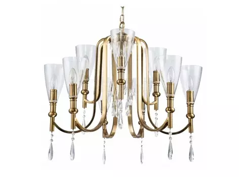 Подвесная люстра lyra (favourite) прозрачный 57 см.