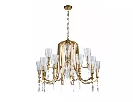 Подвесная люстра lyra (favourite) прозрачный 69 см.