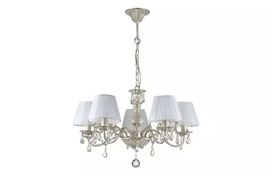 Подвесная люстра magali (odeon light) белый 38 см.