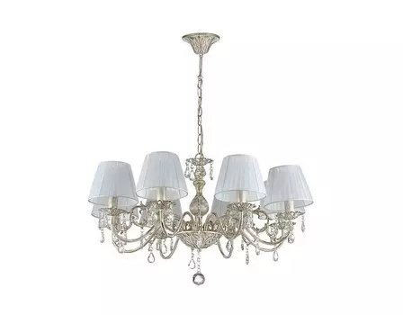 Подвесная люстра magali (odeon light) белый 38 см.