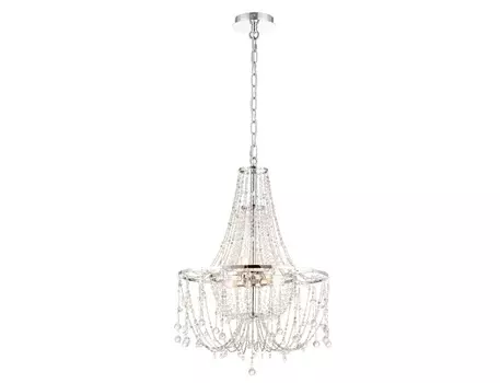 Подвесная люстра мегали (lumien hall) прозрачный 82 см.