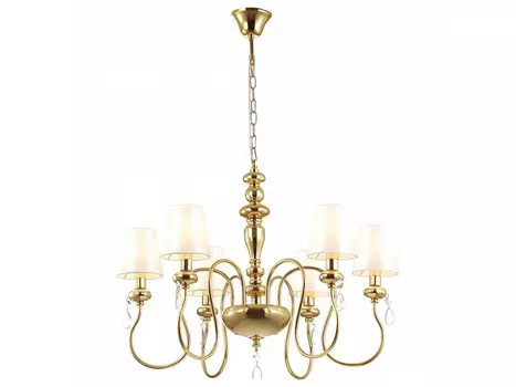 Подвесная люстра meki (odeon light) золотой 153 см.