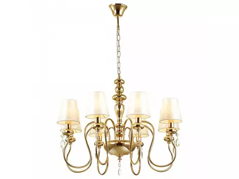 Подвесная люстра meki (odeon light) золотой 153 см.