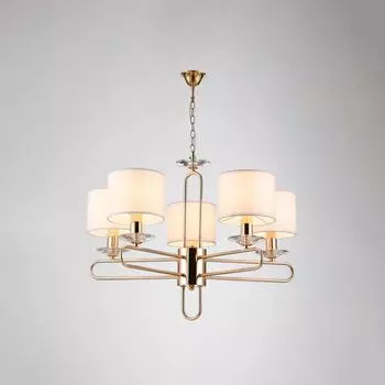 Подвесная люстра moderli celestia v2631-5p (moderli) бежевый 550 см.