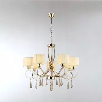 Подвесная люстра moderli chilly v2574-7p (moderli) бежевый 1585 см.