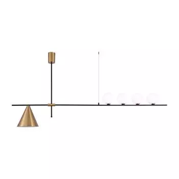 Подвесная люстра moderli holly v4000-5p (moderli) черный 1400x250 см.