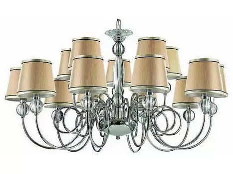 Подвесная люстра molinari (odeon light) бежевый 146 см.