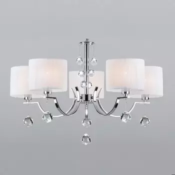 Подвесная люстра napoli (eurosvet) серебристый 89 см.