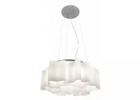 Подвесная люстра nubi ondoso (lightstar) белый 40 см.