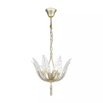 Подвесная люстра odeon light floweri 4838/4 (odeon light) золотой 400 см.
