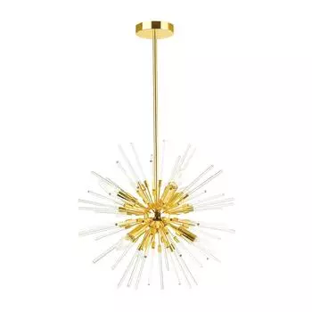 Подвесная люстра odeon light kadrilia 4849/6 (odeon light) золотой 490 см.