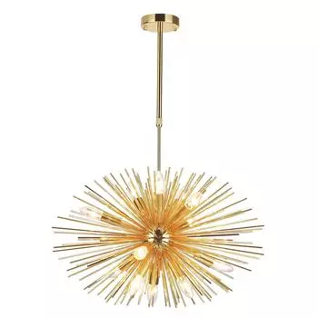 Подвесная люстра odeon light kavalle 4662/12 (odeon light) золотой 390 см.