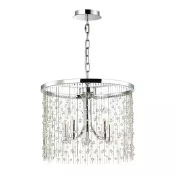 Подвесная люстра odeon light raini 4845/5 (odeon light) серебристый 350 см.