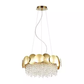 Подвесная люстра odeon light ulla 4636/4 (odeon light) золотой 200 см.