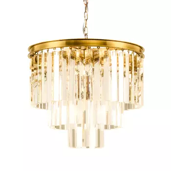 Подвесная люстра odeon (mak-interior) золотой 45 см.