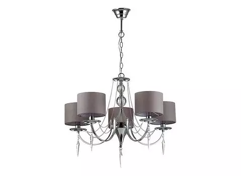 Подвесная люстра ofelia (odeon light) серый 51 см.