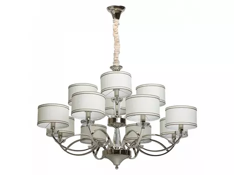 Подвесная люстра палермо (chiaro) белый 106 см.