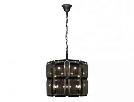 Подвесная люстра panorama (ilamp) черный 60 см.
