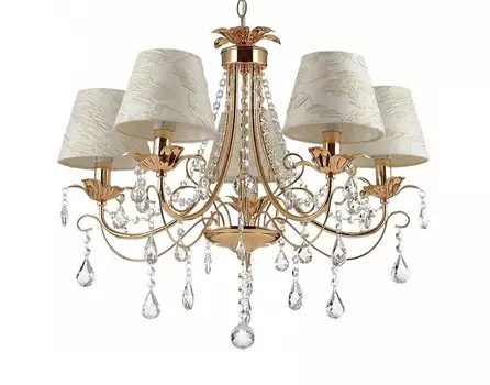 Подвесная люстра plesansa (odeon light) бежевый 97 см.