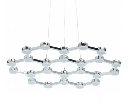 Подвесная люстра ракурс (regenbogen life) серебристый 140 см.