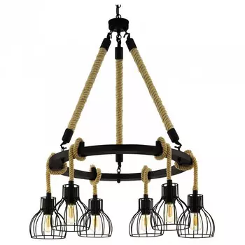 Подвесная люстра rampside (eglo) черный 117 см.