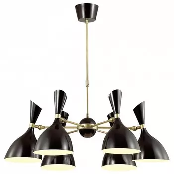 Подвесная люстра rasto (odeon light) черный 91 см.