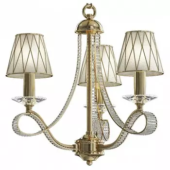 Подвесная люстра riccio (lightstar) золотой 58 см.