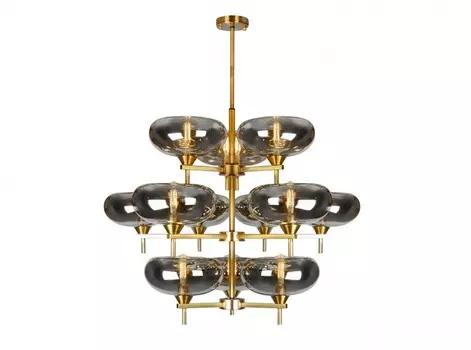 Подвесная люстра rivoli (ilamp) золотой 90 см.