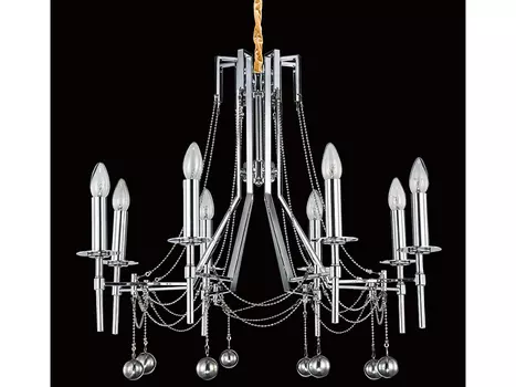 Подвесная люстра rocco (mak-interior) серебристый 92x81x92 см.